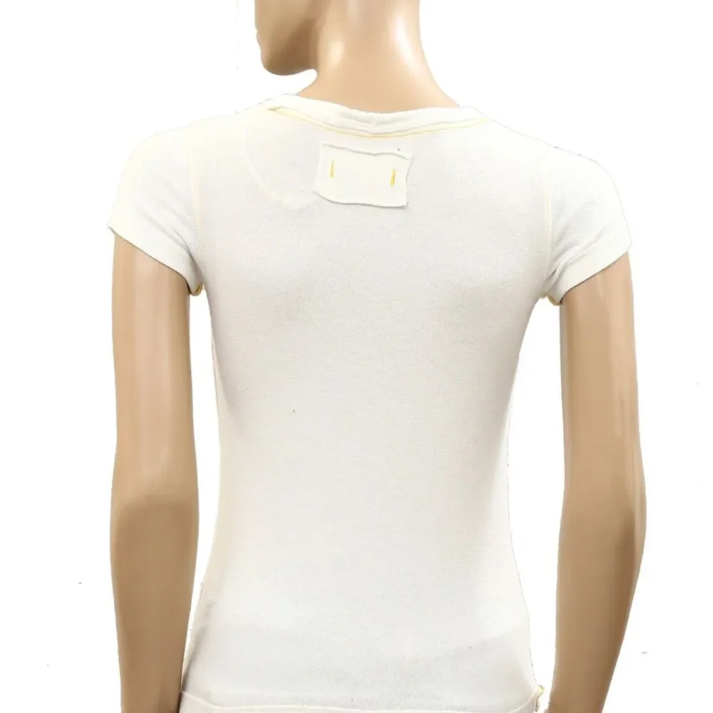 Free People We The Free Wild Country Tee Blouse Top Floral Embroidered XS 286455